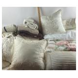 Decorative Pillows, Blankets, Towels, Comforters