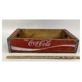 Coca-Cola Wooden Crate With Metal Trim