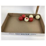 Billiard Balls in Red and White