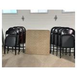 Cosco card table, 8 folding chairs