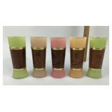 MCM Siesta Ware Frosted Glasses With Wooden Wrap