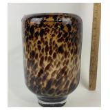 Hand-Blown Tortoiseshell Glass Vase