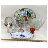 GlassPunch Bowl, Kaiser Plates, Italian Tray, Mini