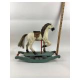 Wooden Rocking Horse With Painted Details