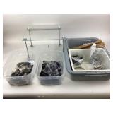 Hardware Components With Acrylic Shelf Unit