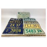 Indiana, Ohio, Missouri License Plates