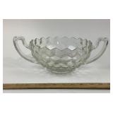 Fostoria American Pattern Glass Trophy Bowl with D