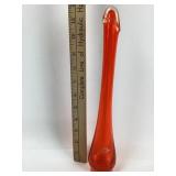 MCM Viking Hand Made Persimmon Swung Vase, 12 inch