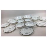 Corelle Bowls and Plates with Floral Patterns