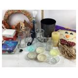 Fall Seasonal Decor, Glass Vases, Bowls, Candle Ho