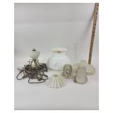 Glass Lamp Shades, Electric Lamp Parts