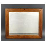 Wood framed mirror. Heavy!