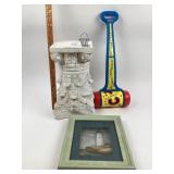 Plaster Column Pedestal, Fisher Price Alphabet Rol