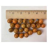 24 Vintage Marbles Mocha - Salmon Multi-