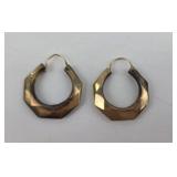 14k Stamped earrings, 2.00g TW