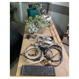 IHome Keyboard, Logitech Mouse, RCA Cables, Botani