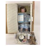 New Reading with Teddy, a fine Porcelain doll