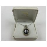 Sterling, 12k gold & blister pearl pendant