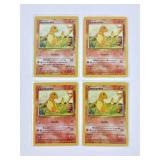 4 Pokemon Vintage Charmander Trading Cards