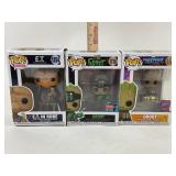 3 Funko Collectible Pops: Groot 2022 & 2023