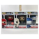 3 G.I. Joe Funko Collectible Pops: Cobra Red