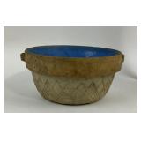 Stoneware Bowl With Blue Interior