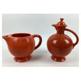 Fiesta Red Pitcher and Decanter Set