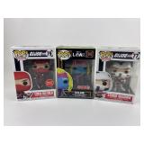 3 Funko Collectible Pops: GI Joe Storm Shadow, GI