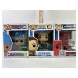 3 Funko Collectible Pops: Trouble Board, Blue