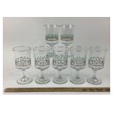 Libby Arbyï¿½s Holiday-Themed Glass Goblets With Gol