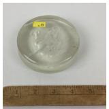 Glass Paperweight with Zodiac Aries Design