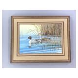 Large framed duck  print, Bonnie Morehouse