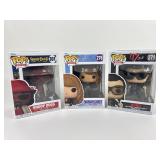 3 Funko Collectible Pops: Snoop Dogg, Bono U2, &