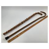 Knobby Shillelagh-Style Wooden Cane, Walking Stick