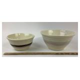 Oven Ware, McCoy Mixing Bowls With Stripes