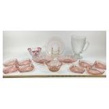 Depression Glass Bowls, Plates, Anna Hutte Bleikri