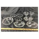 Imperial Candlewick Glass With Beaded Edge Design