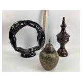 Haeger Eternity Circle of Love Sculpture, Finial P