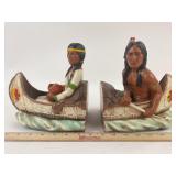 Universal Statuary Native American Canoe Bookends