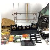 Decorative Lantern, Bear-Themed Shelf, Tools, HP I