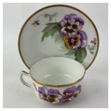 Hand Painted Homer Laughlin Empress Cup And Saucer