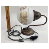 Table Lamp With Frosted Globe Shade
