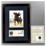 Framed Buffalo Soldiers signed print
