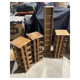 4 wood rotating media shelves - Napa Valley