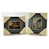 2 framed art sports prints