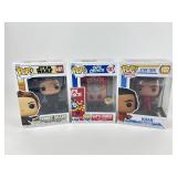 3 Funko Collectible Pops: Star Trek Khan,