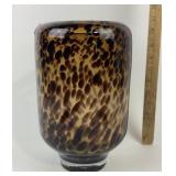 Hand-Blown Tortoiseshell Glass Vase