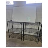 2 Wire Shelves and Dry Erase Board