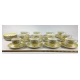 Century Service Autumn Gold Tea Cups, Saucers