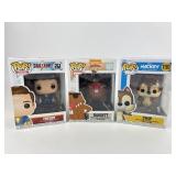 3 Funko Collectible Pops: Mickey & Friends Chip,